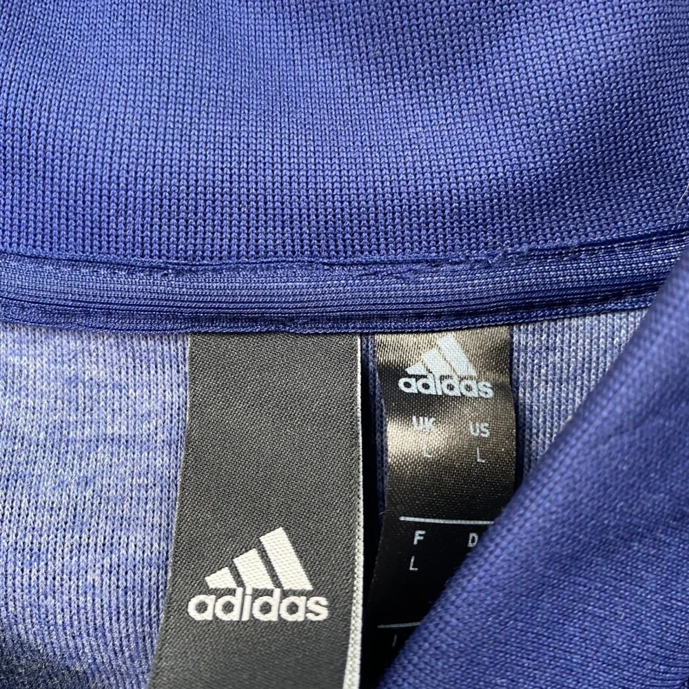 Adidas MLS Track Jacket Men Large Blue Full Zip Soccer Anthem Bomber Logo
